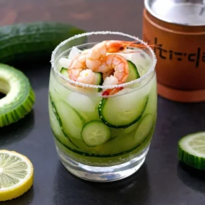 Brandon Kealoha’s Korean Cucumber Shrimp Cocktail Recipe
