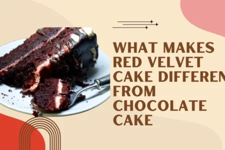 what makes red velvet cake different from chocolate cake