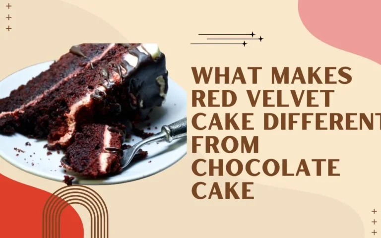 what makes red velvet cake different from chocolate cake