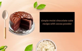 simple moist chocolate cake recipe with cocoa powder