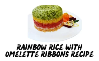 Rainbow Rice with Omelette Ribbons Recipe