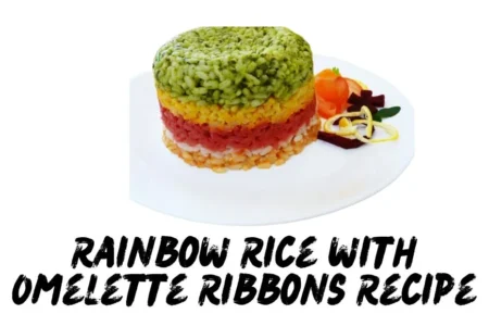 Rainbow Rice with Omelette Ribbons Recipe