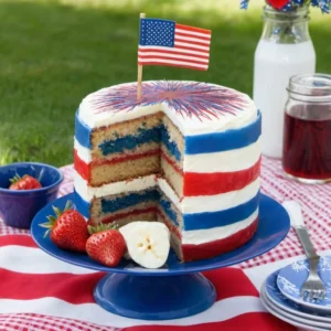 Recipe: Patriotic Picnic Cake
