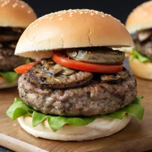 Hamburger Gourmet: Beef and Mushroom Burger Recipe