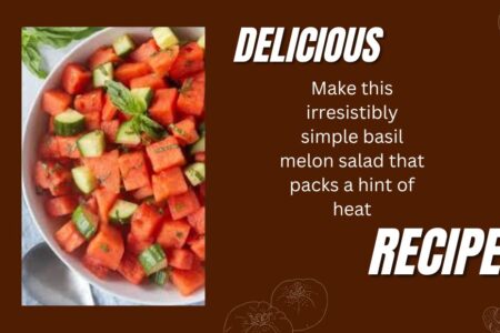 Make this irresistibly simple basil melon salad that packs a hint of heat