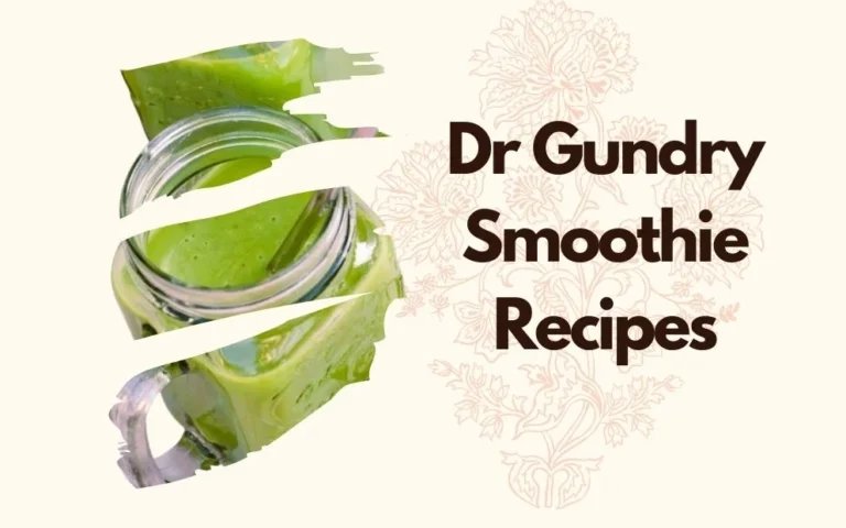 dr gundry smoothie recipes