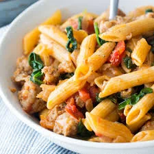 Sausage and Spinach Pasta