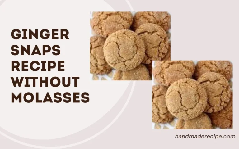 ginger snaps recipe without molasses