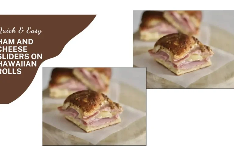 Easy ham and cheese sliders on hawaiian rolls