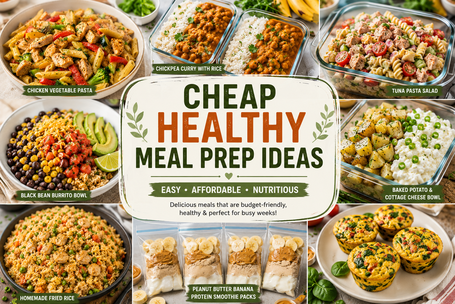 Cheap healthy meal prep ideas 