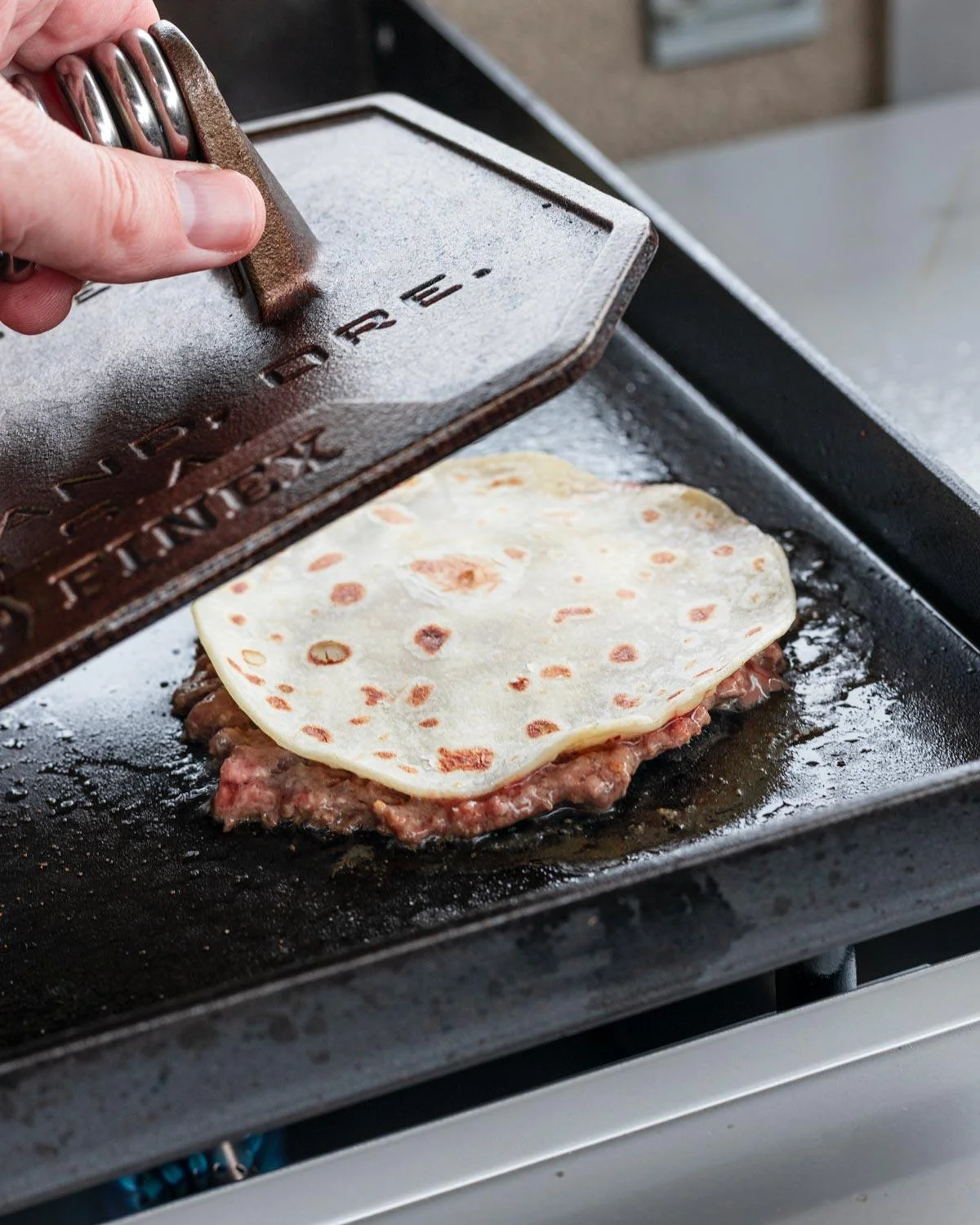 smash tacos with ground beef